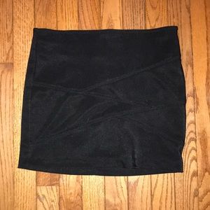 Forever 21 black, nylon mini skirt!